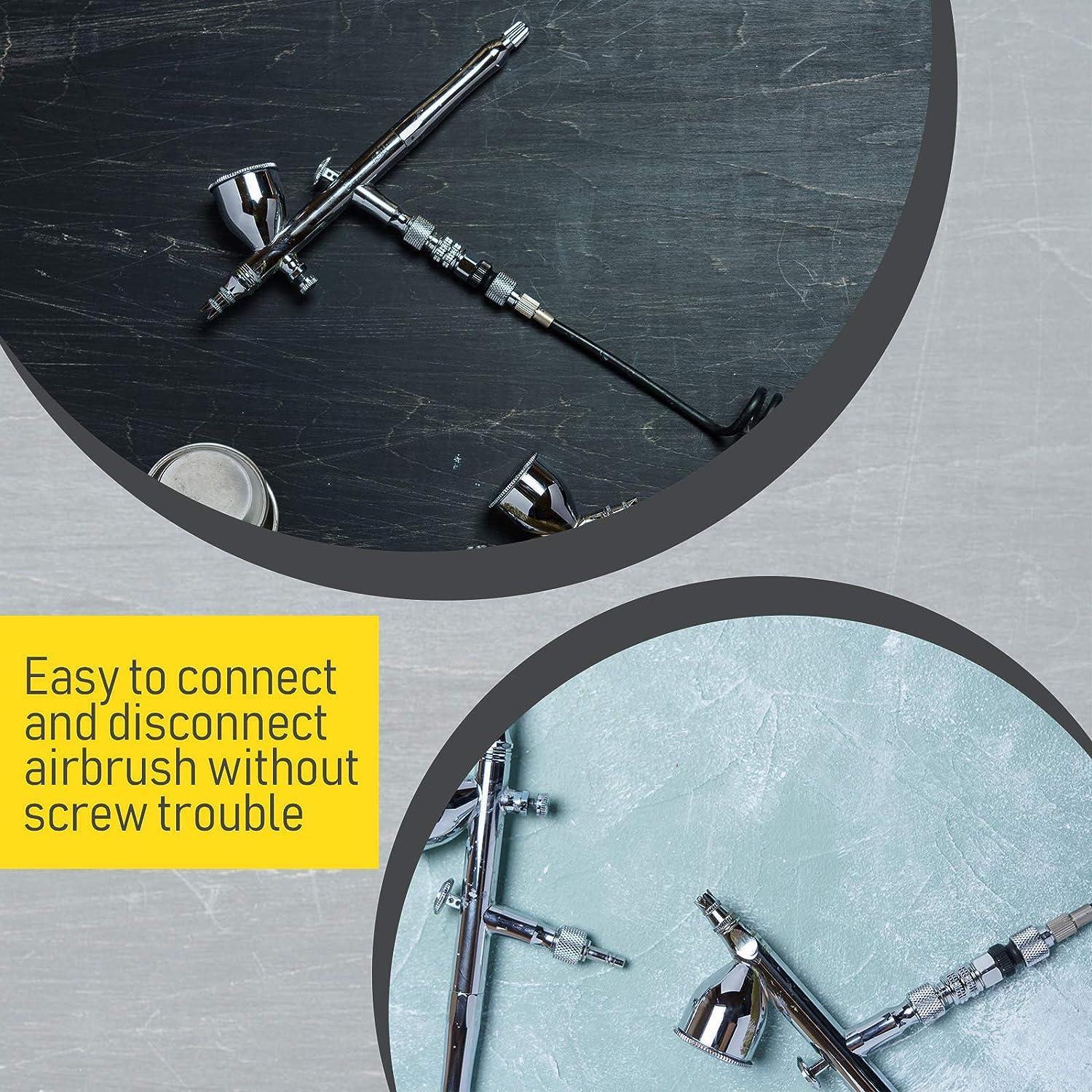 Airbrush Quick Release Coupling Disconnect Adapter Kit 5 Pieces 1/8