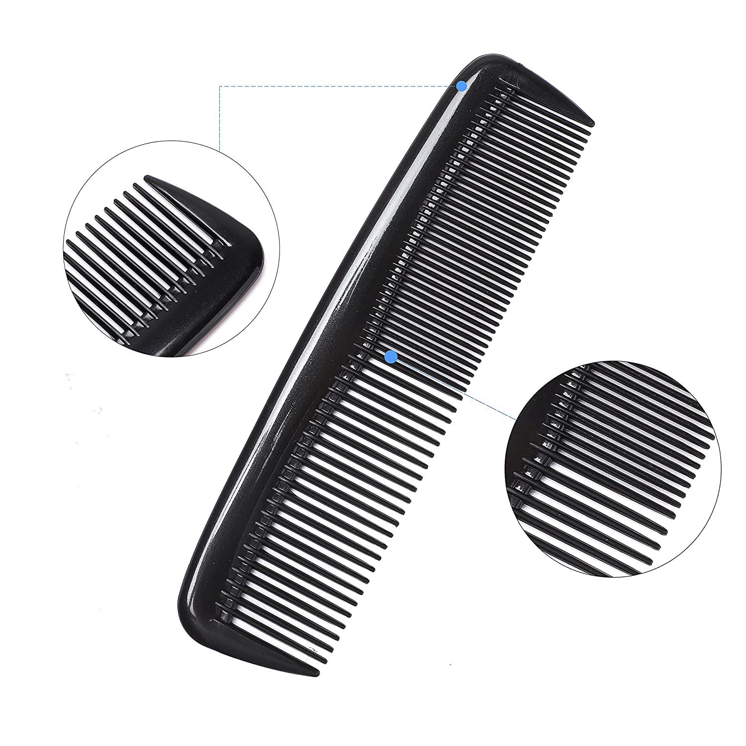 Etercycle 24 Pieces Pocket Hair Combs 5 inch Unbreakable Black