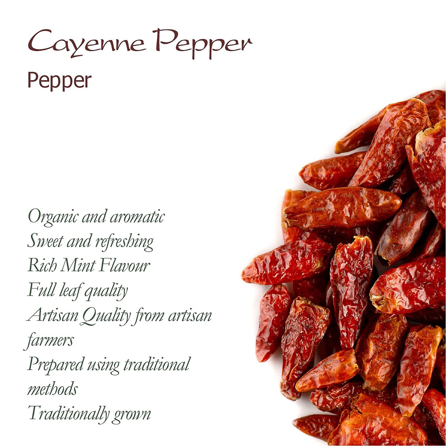 Cayenne Pepper Whole Organic Spice Spicy Hot Dried Red Cayenna