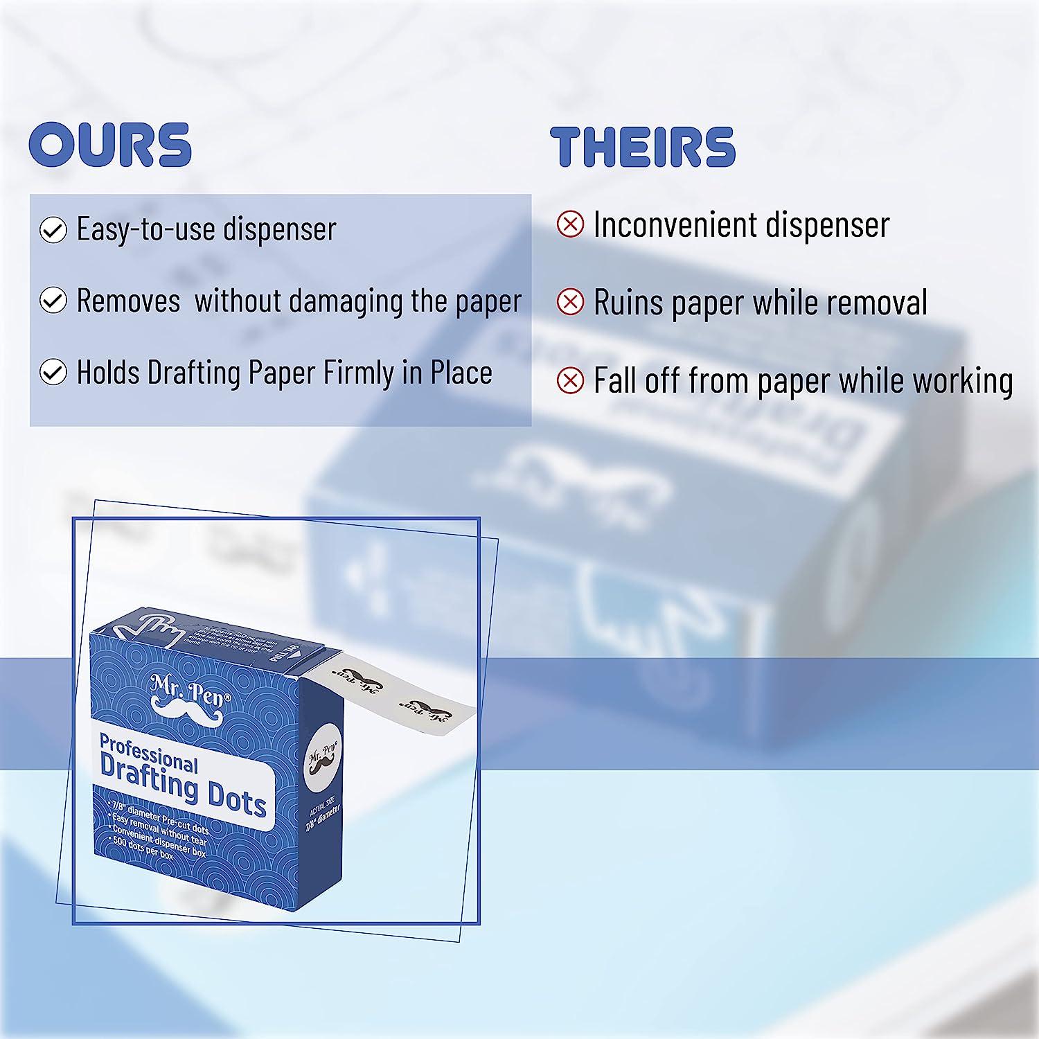 Mr. Pen Professional Drafting Dots 500 Pieces Drafting Dots Art Tape