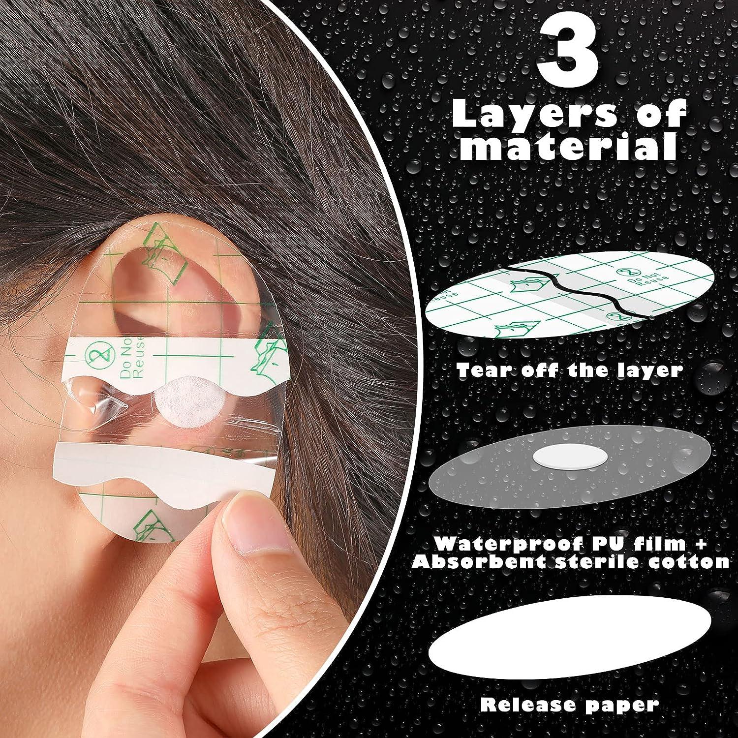 500 Pcs Ear Covers for Shower Baby Waterproof Ear Stickers Kids Ear  Protection Tape Disposable Ear Protectors for Swimming Bathing Surfing  Snorkeling