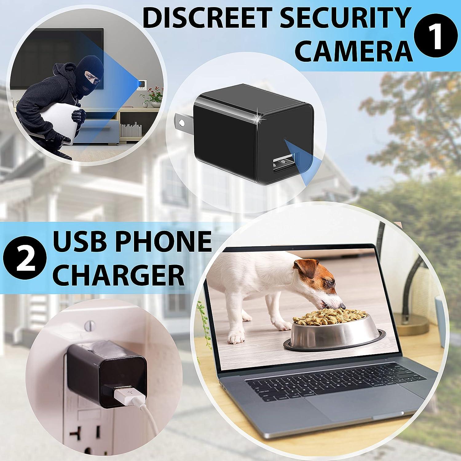 Mini USB Hidden Camera, Spy WiFi Security Camera HD Wireless Body Cam