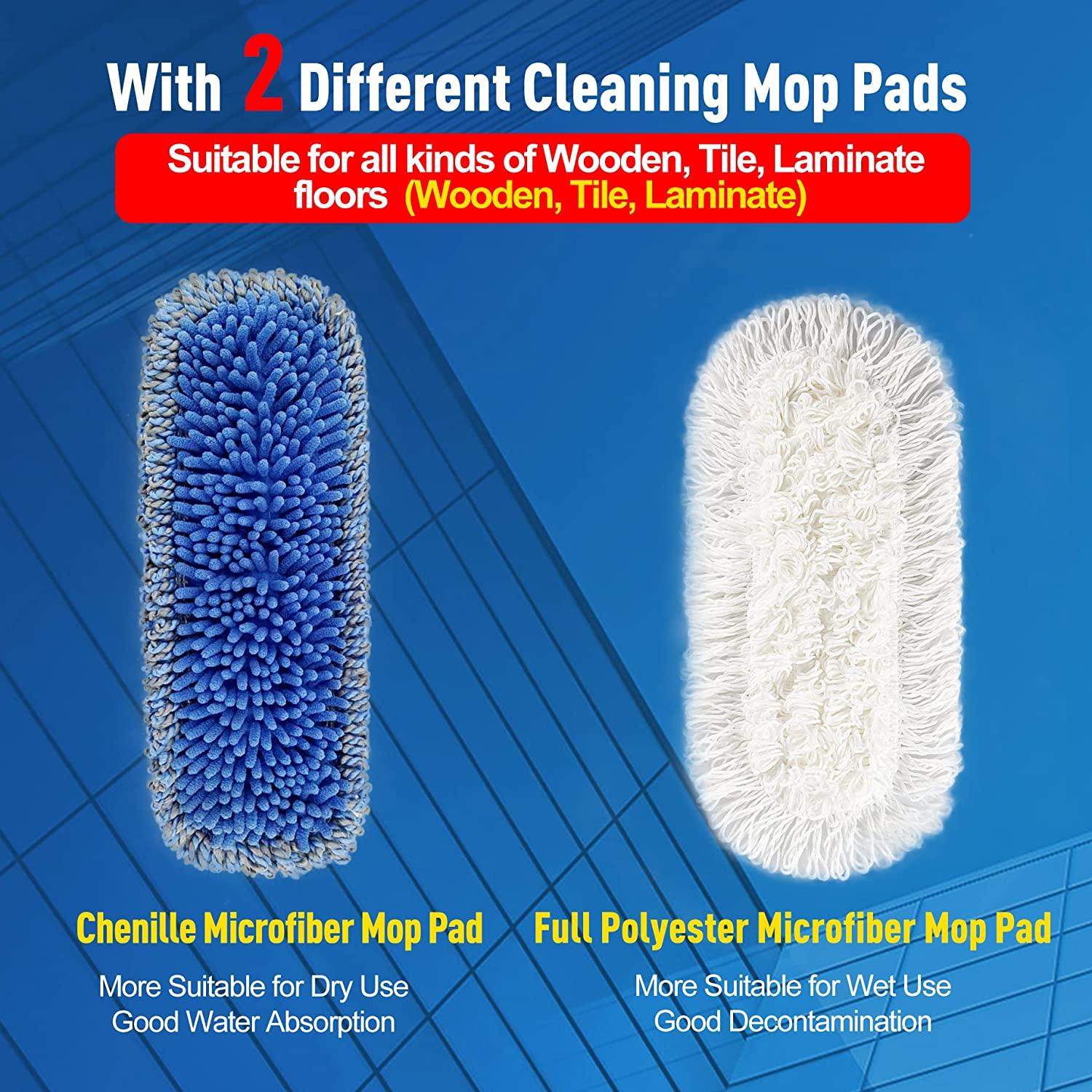CLEANHOME Dust Mop for Floor Cleaning Microfiber Professional Dry & Wet