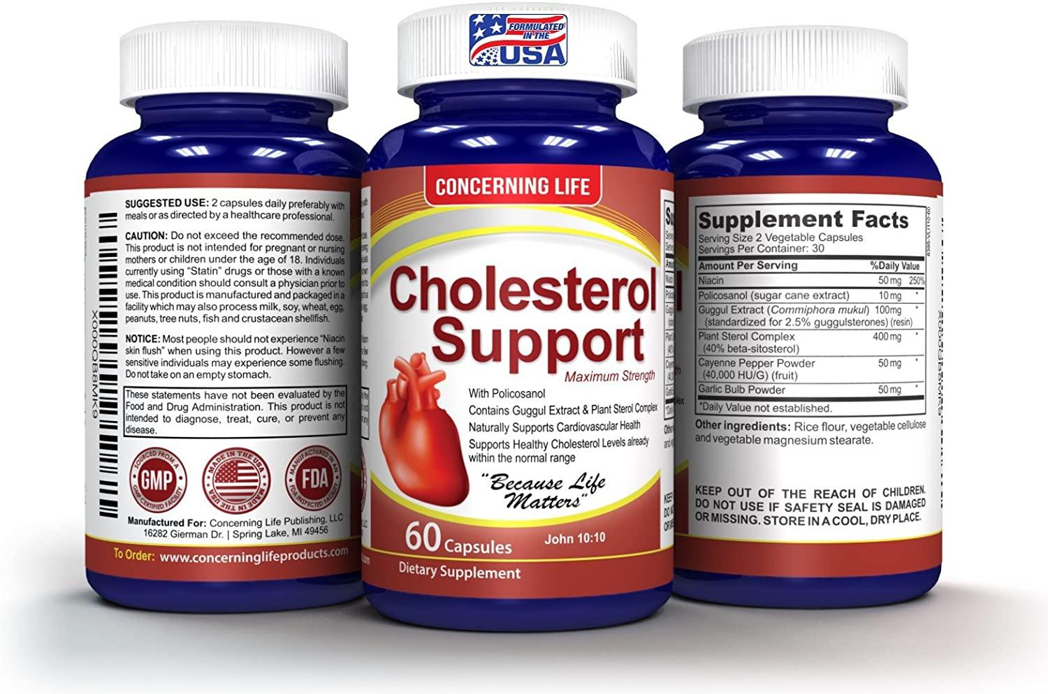Cholesterol Support Natural Supplement to Lower High Cholesterol