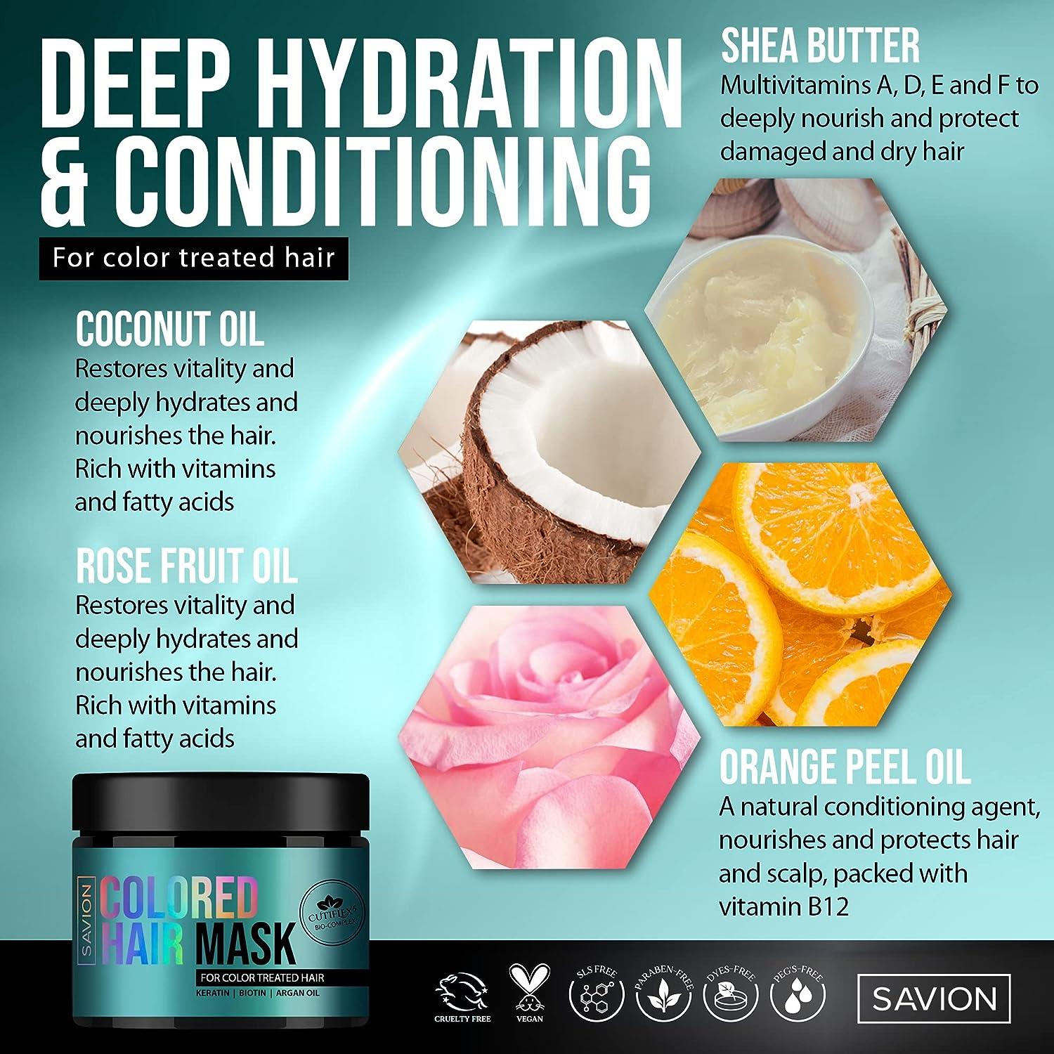 Savion Color Safe Hair Mask Repair & Nourish Damaged Hair with