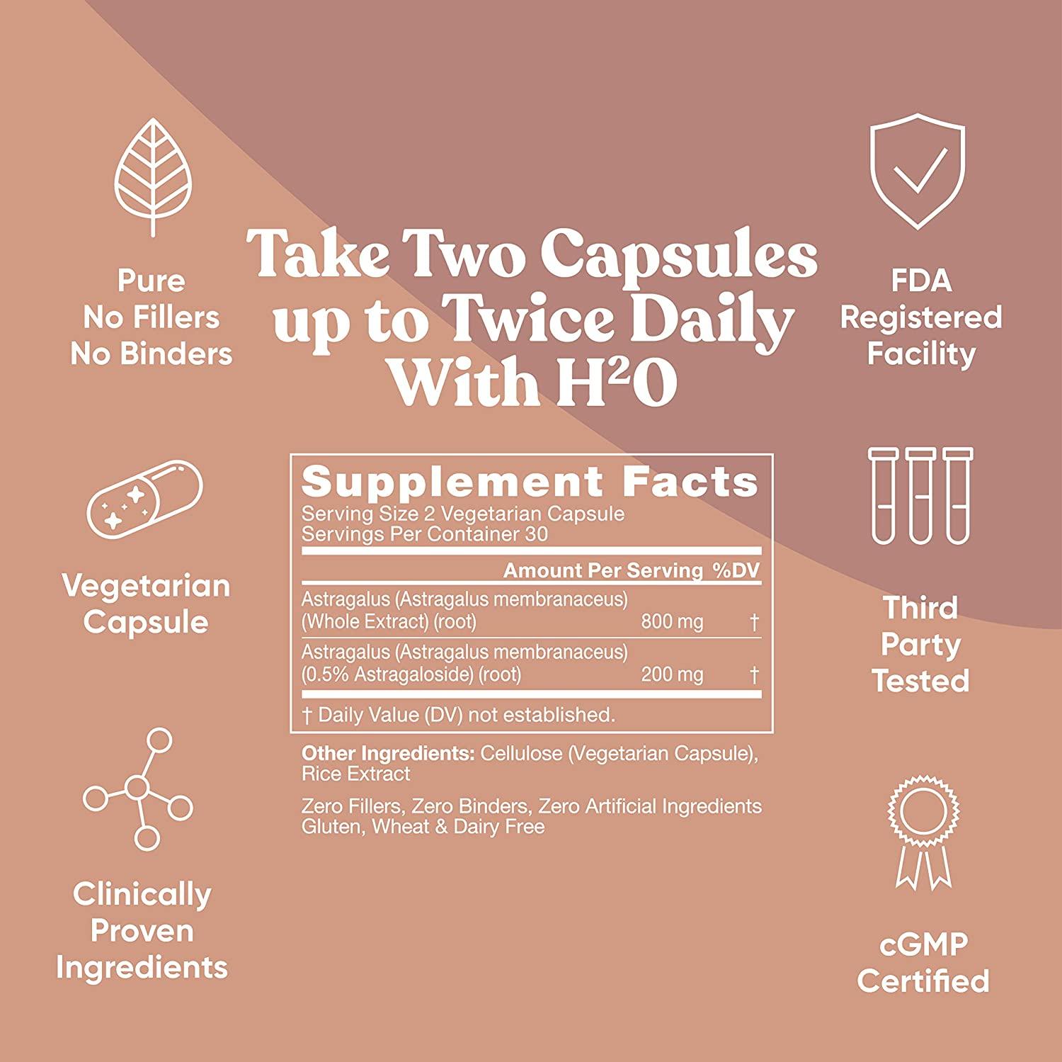 Armor 3 Astragalus Pure 1000 Mg Healthy Immune System Function, Stress Support, Potent Strength