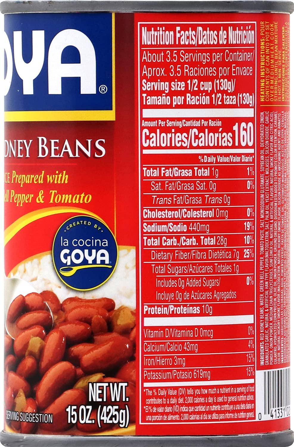 Goya Foods Red Kidney Beans In Sauce, 15 oz