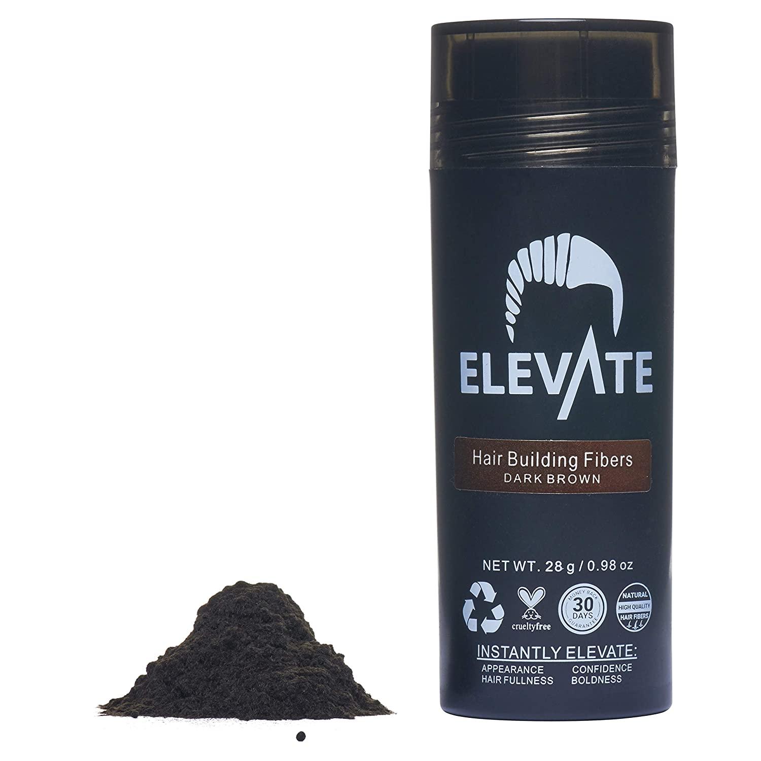ELEVATE Hair Fibers 100 Natural Keratin Hair Fibers Instantly Thickens