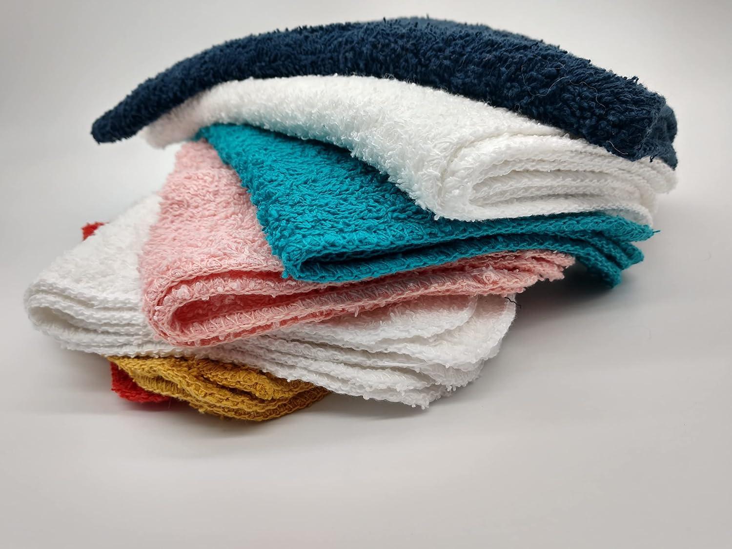  HFGBLG Cotton Cleaning Rags Terry Dish Cloths for
