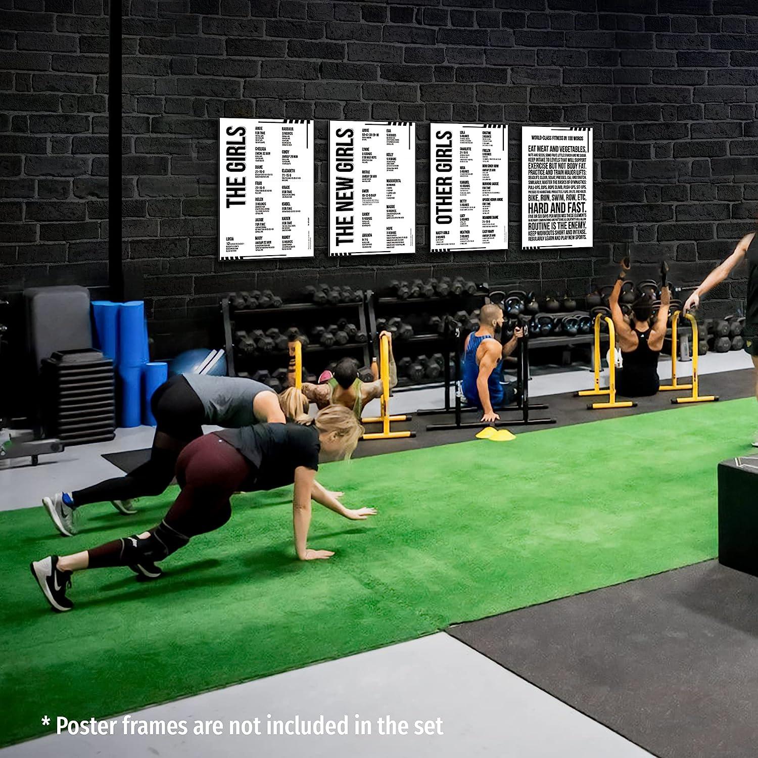 Crossfit girl wods outlet poster