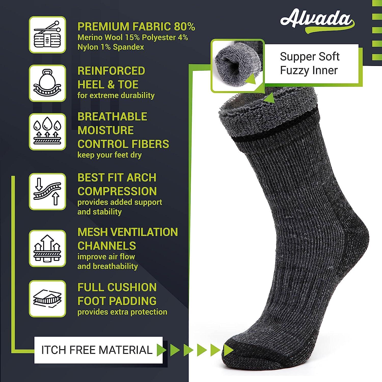 Merino Wool Heel/Toe Socks