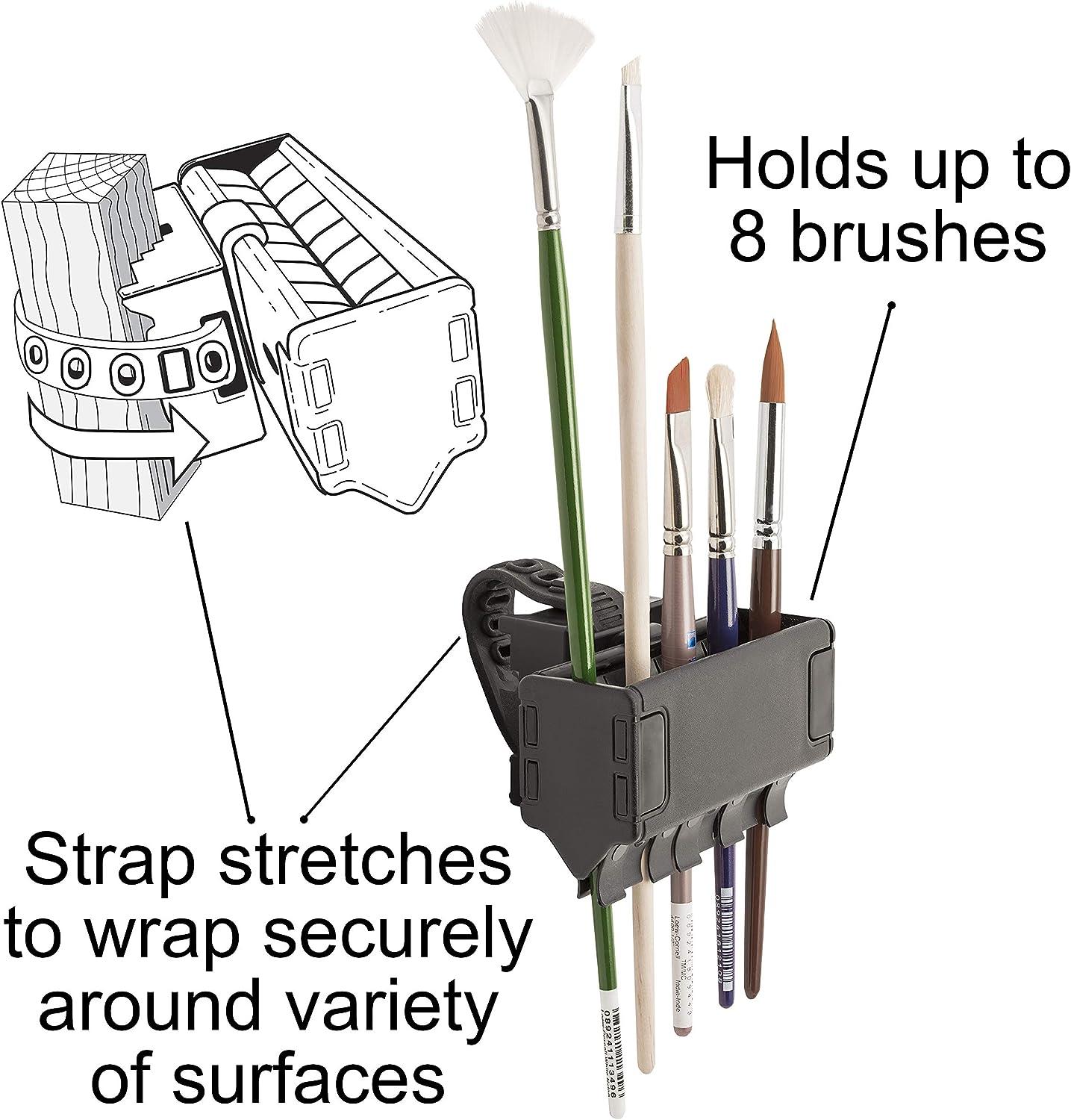 Easy To Use Products Brush Grip Paintbrush Holder and Drying Rack/Caddy