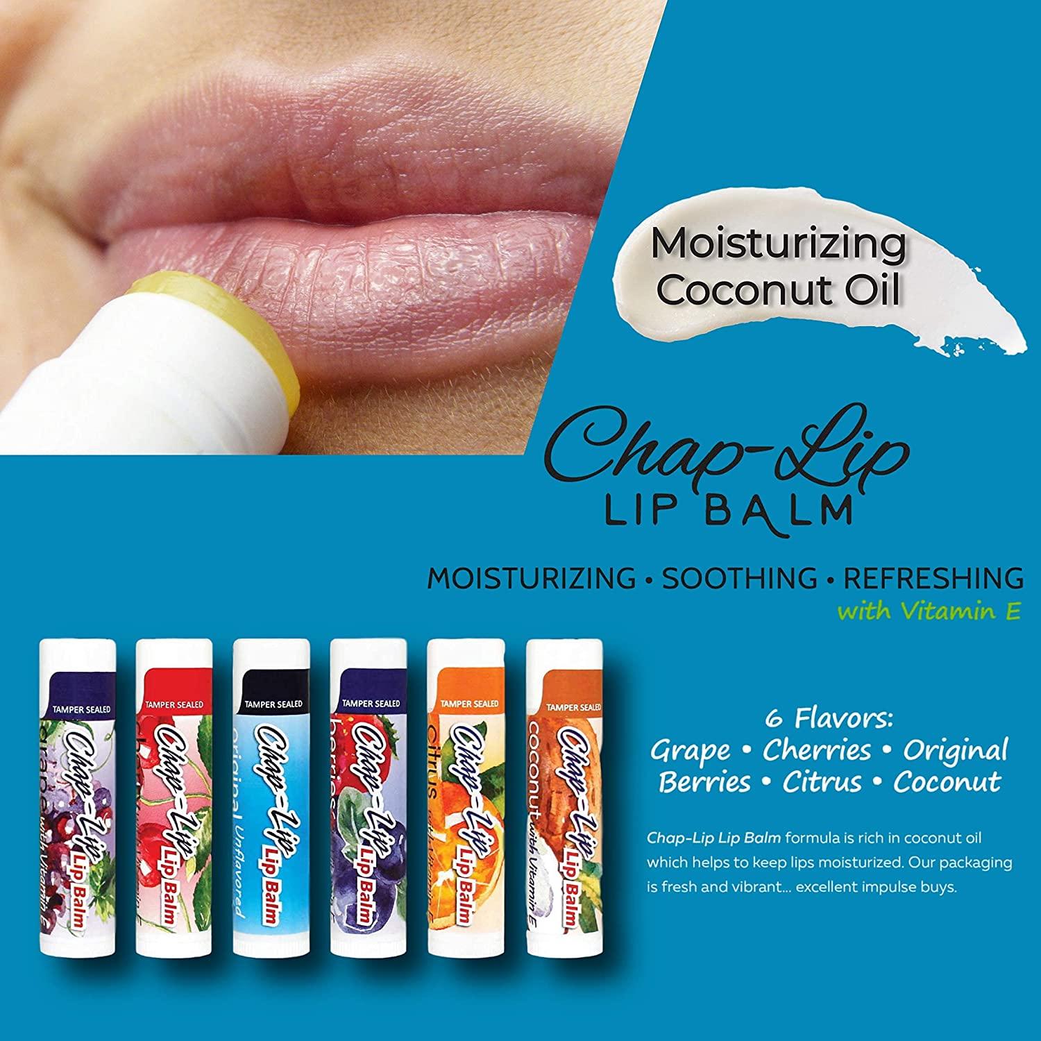 Chap Lip Vitamin E Lip Balm with Coconut Oil   Lip Moisturizer