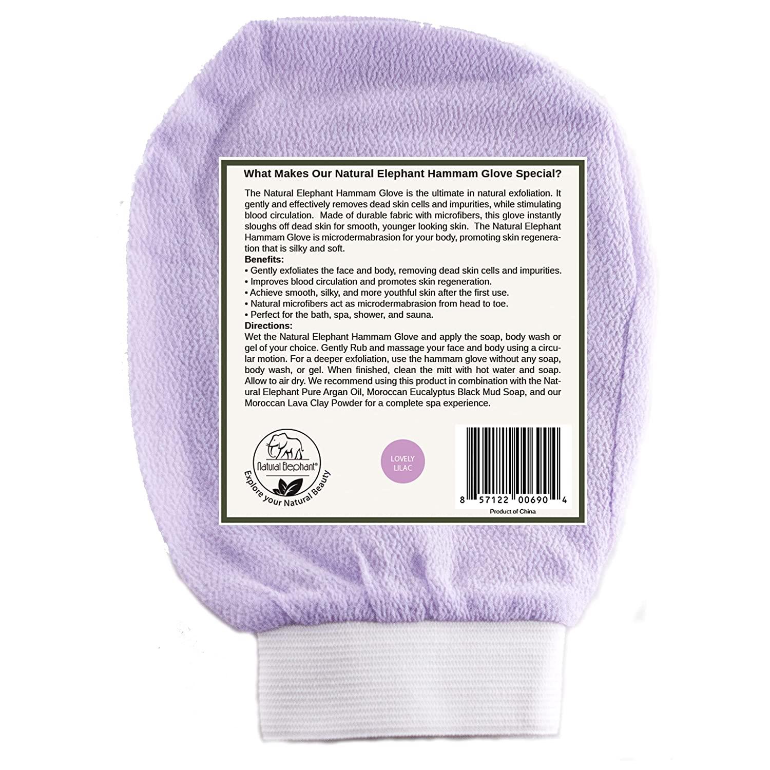 Natural Elephant Exfoliating Hammam Glove Face and Body Exfoliator