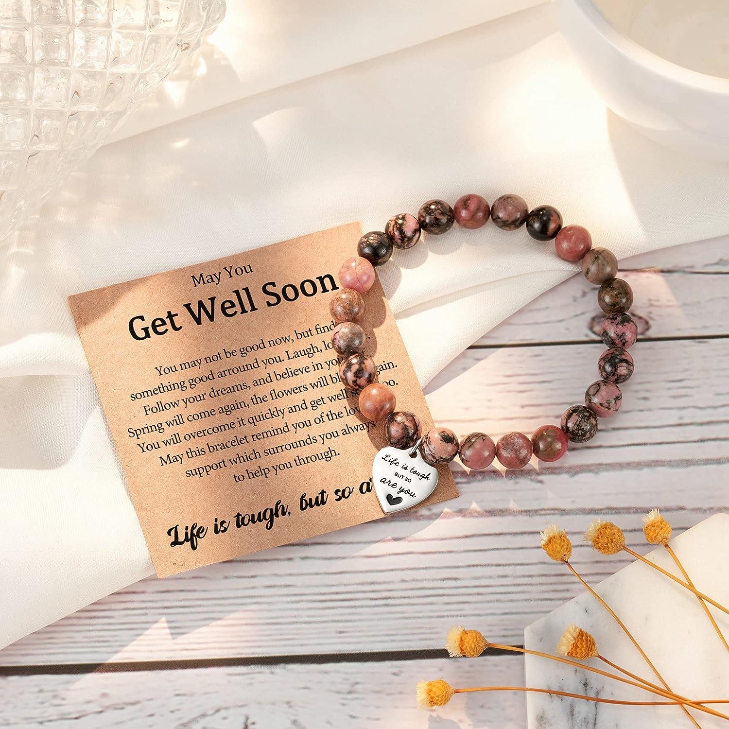 Get Well Soon Bracelet, Get Well Gifts for Women After Surgery, Get Well  Soon Jewelry for Her and Friend 