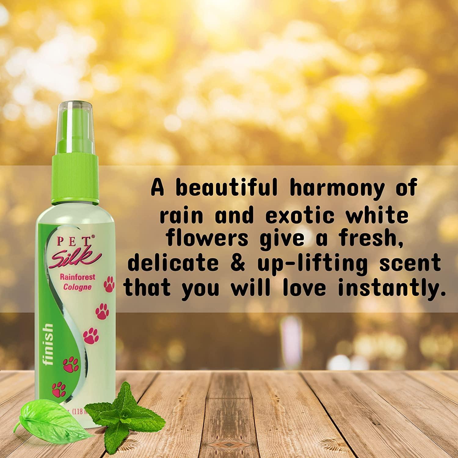 Pet Silk Rainforest Cologne (11.6 oz) Dog Deodorant Perfume Body