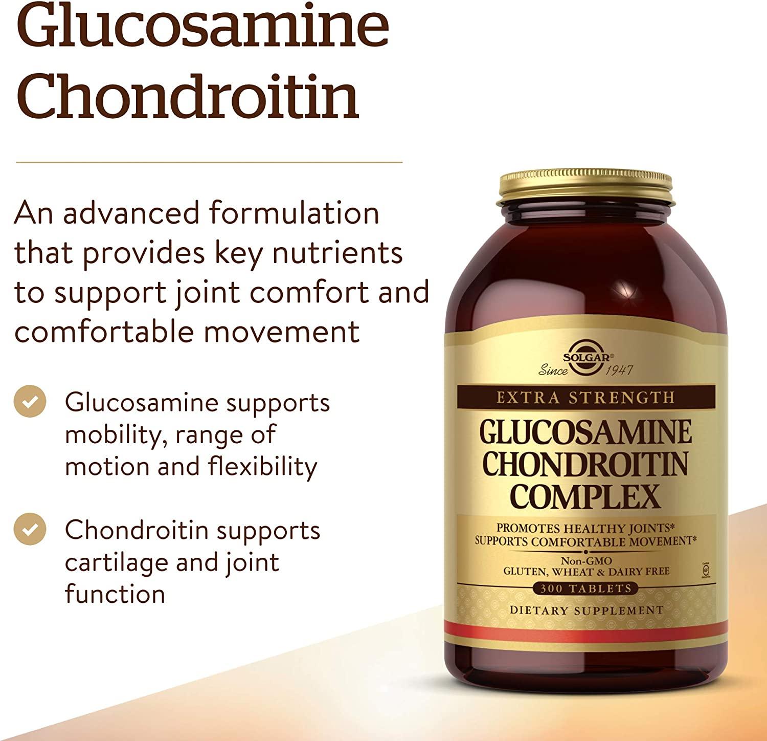 Solgar Glucosamine Chondroitin Complex Extra Strength 300 Tablets