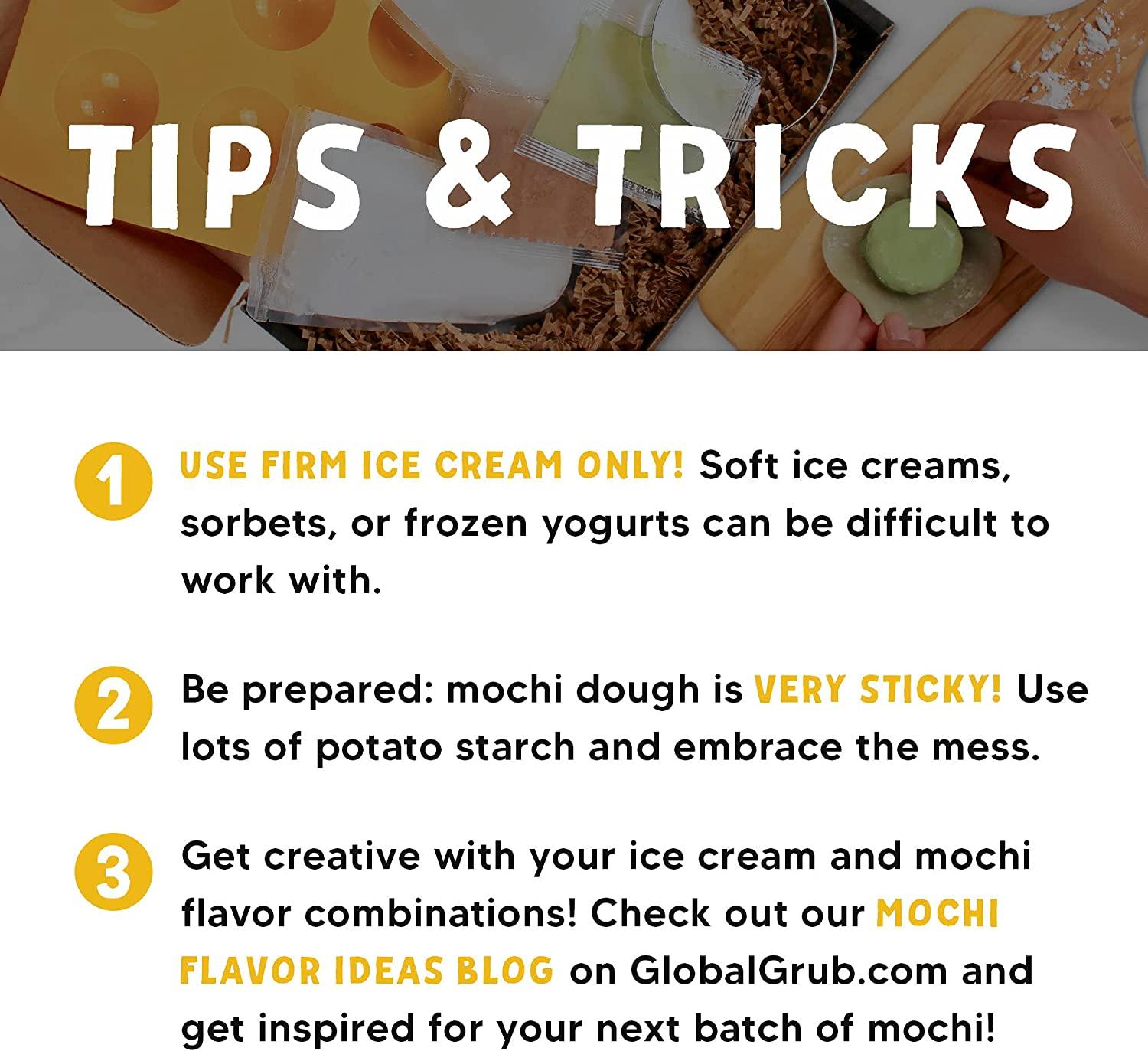 Global Grub DIY Kits Japanese Mochi Bundle: DIY Mochi Ice Cream Kit, Mochi  Donut Kit - Japanese Food Making Kit for Snacks & Sweets