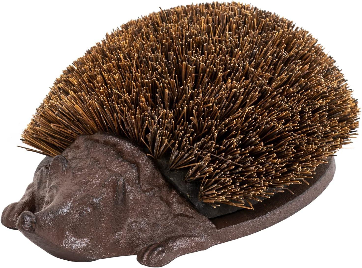 Woodside Heavy Duty Cast Iron Hedgehog Boot Brush & Scraper - Ideal for ...