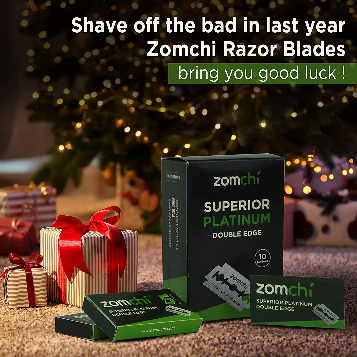 Platinum Stainless Steel Double Edge Razor Blades - 50 Count for Men ...