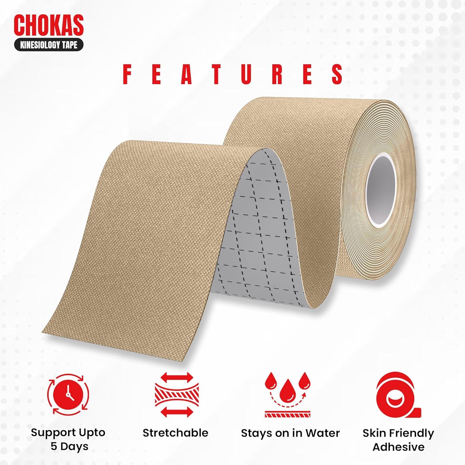 Jual Kinesio Tape / Kinesiology Tape 5cm X 5m Roll / Tapping Sport And