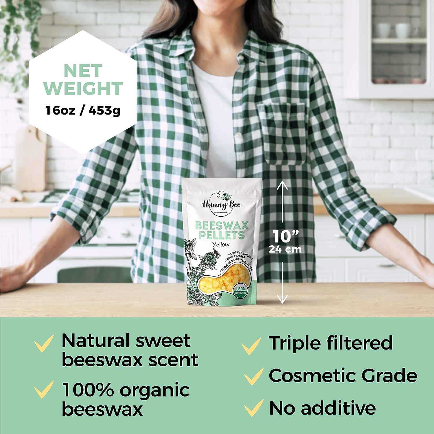 Bulk Organic Natural Food Grade White / Yellow Beeswax Pellets