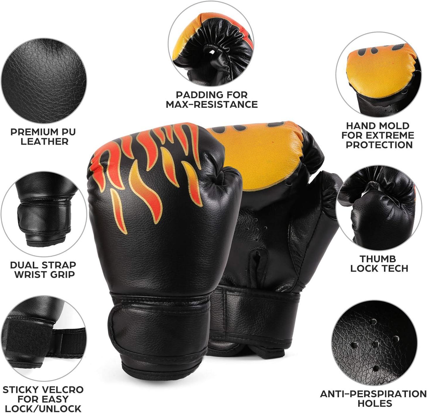 Boxing Equipment 2Pcs Boxing Gloves 1Pc Boxing Hand Pads Focus