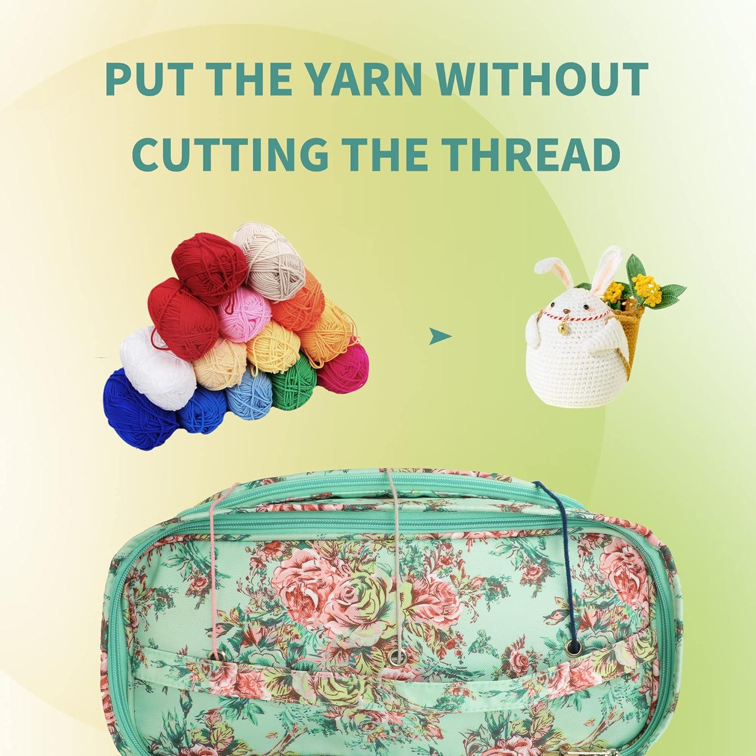 Knitting Bag Organizer Yarn Storage Case For Crocheting Hook