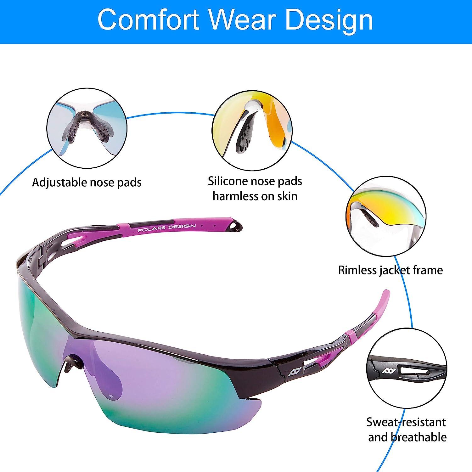Cycling Sunglasses Pukclar Polarised Sports Sunglasses