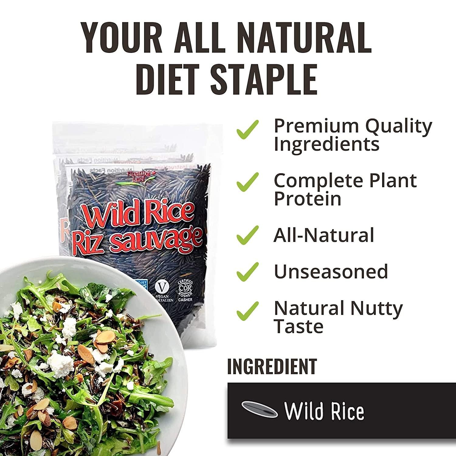 Wild Rice All Natural, NonGMO, GlutenFree, Kosher & Vegan 250g