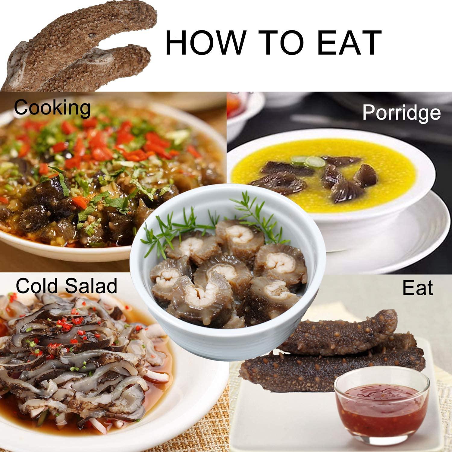 DOL Wild Alaska Red Sea Cucumber Dried Large 1lb Bag 1 Pound Pack