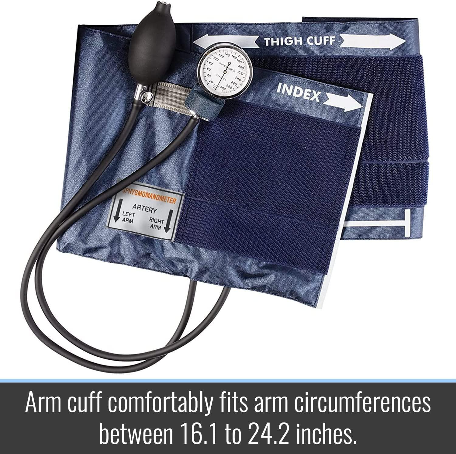MABIS Aneroid Sphygmomanometer Manual Blood Pressure Monitor with