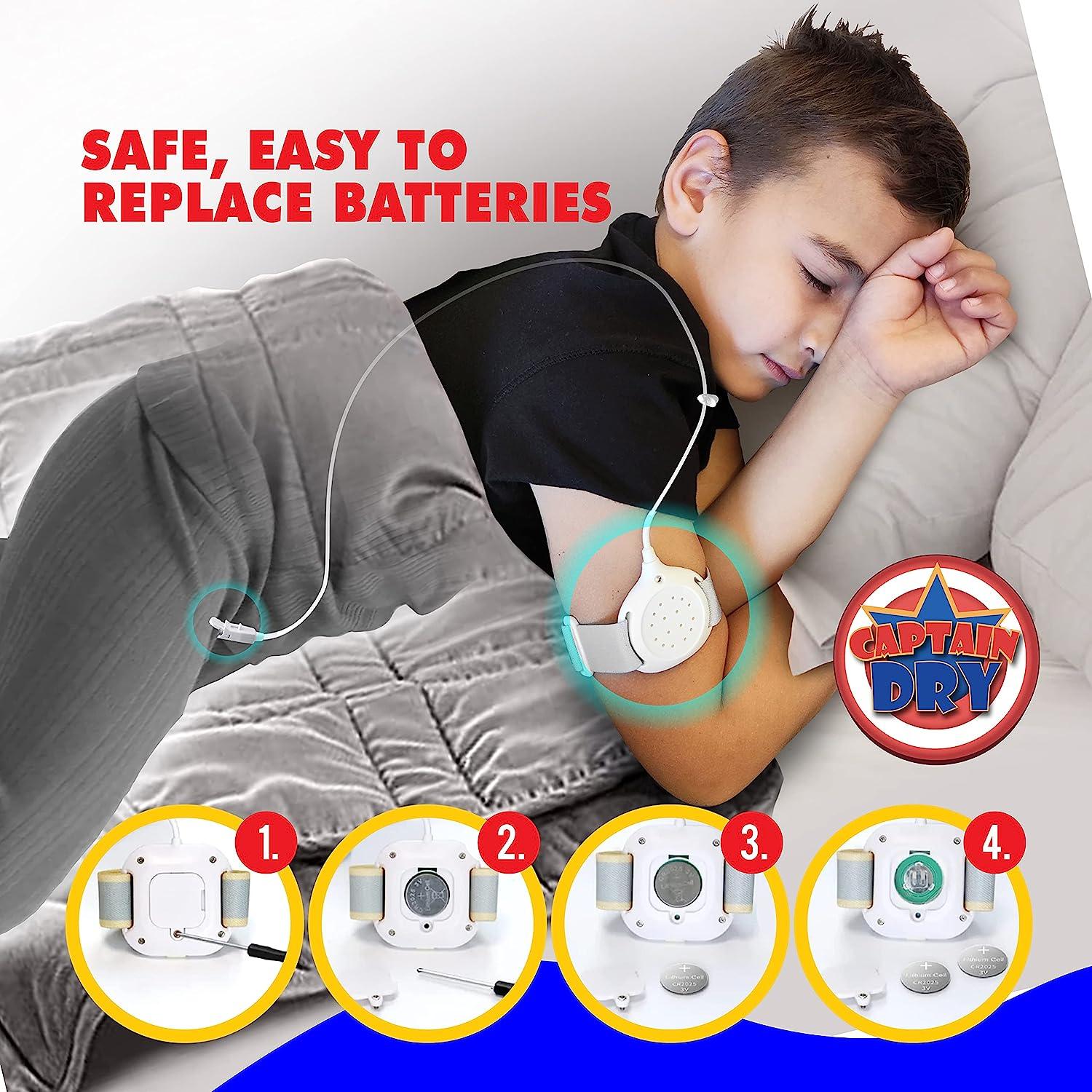 CAPTAIN DRY Bedwetting Alarm for Boys and Girls Nocturnal Enuresis