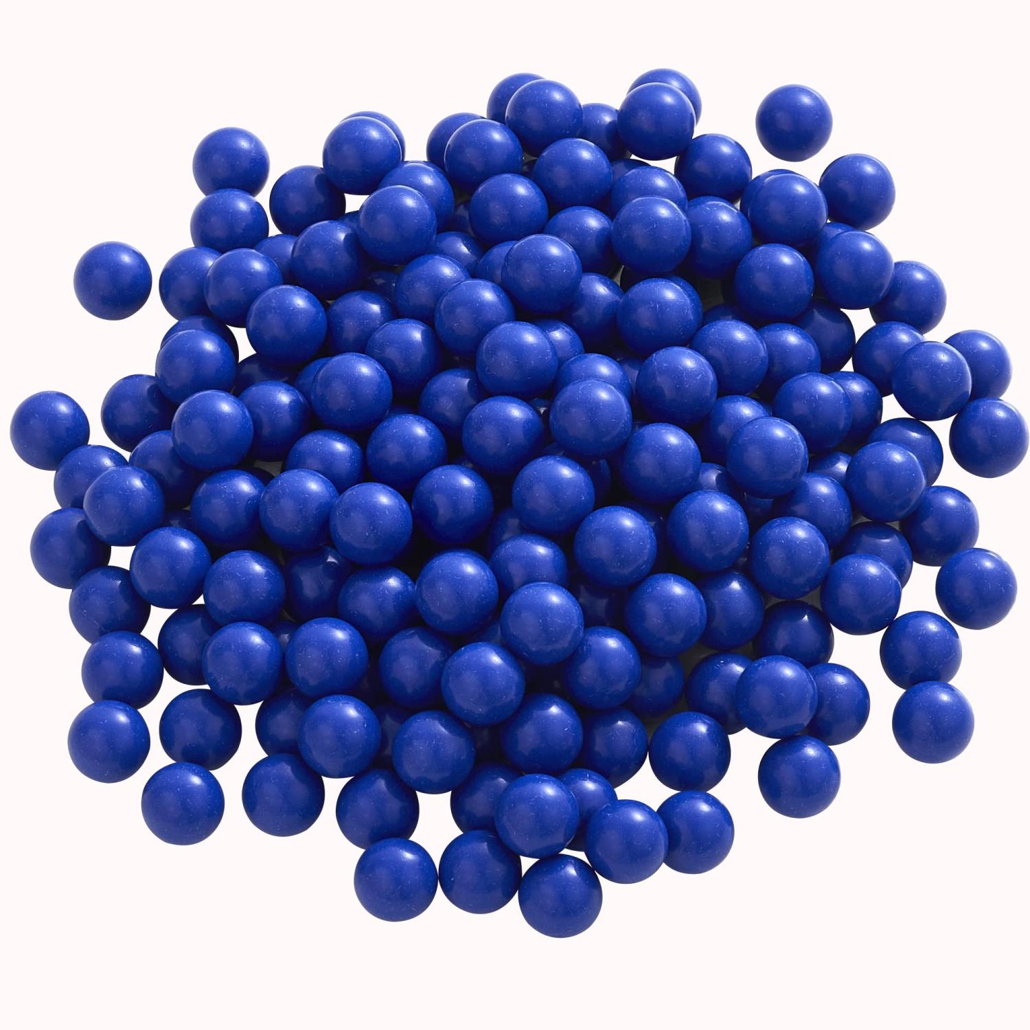 200 Count 0.43 Cal Solid Nylon Paintball Balls for Home Defense Blue Paintball Ammo