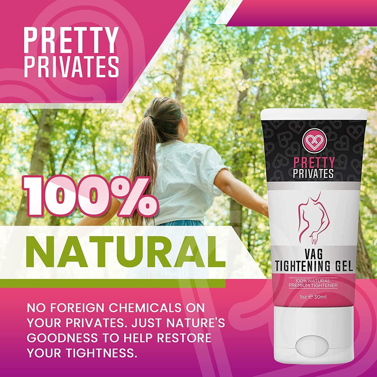 Vigina Pretty Privates Vaginal Tightening Gel - Natural Formula for Women - 1 Count