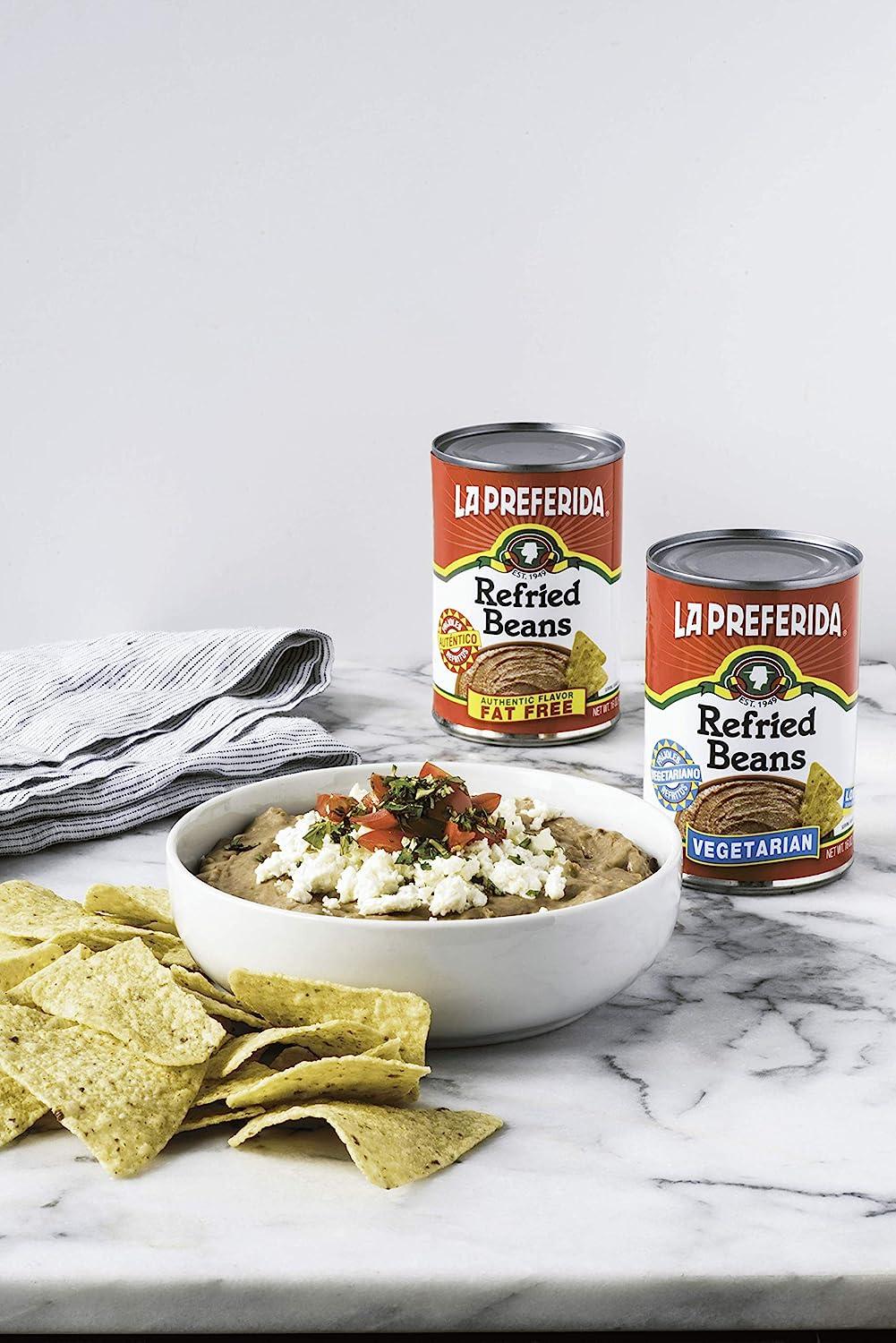 LA PREFERIDA Vegetarian Refried Beans, 16 OZ