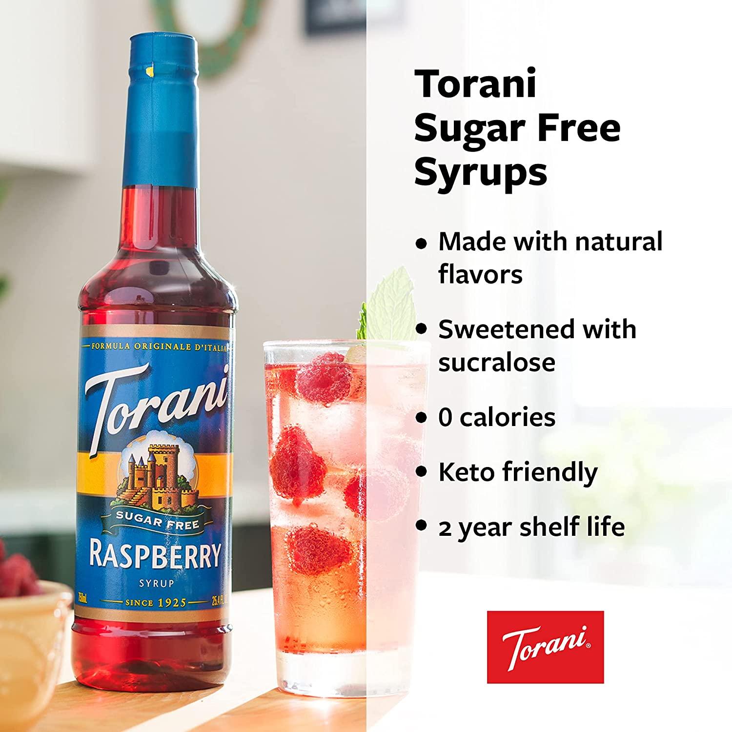 Torani Sugar Free Soda Syrup Variety Pack 25.4 Fl Oz (Pack of 4)