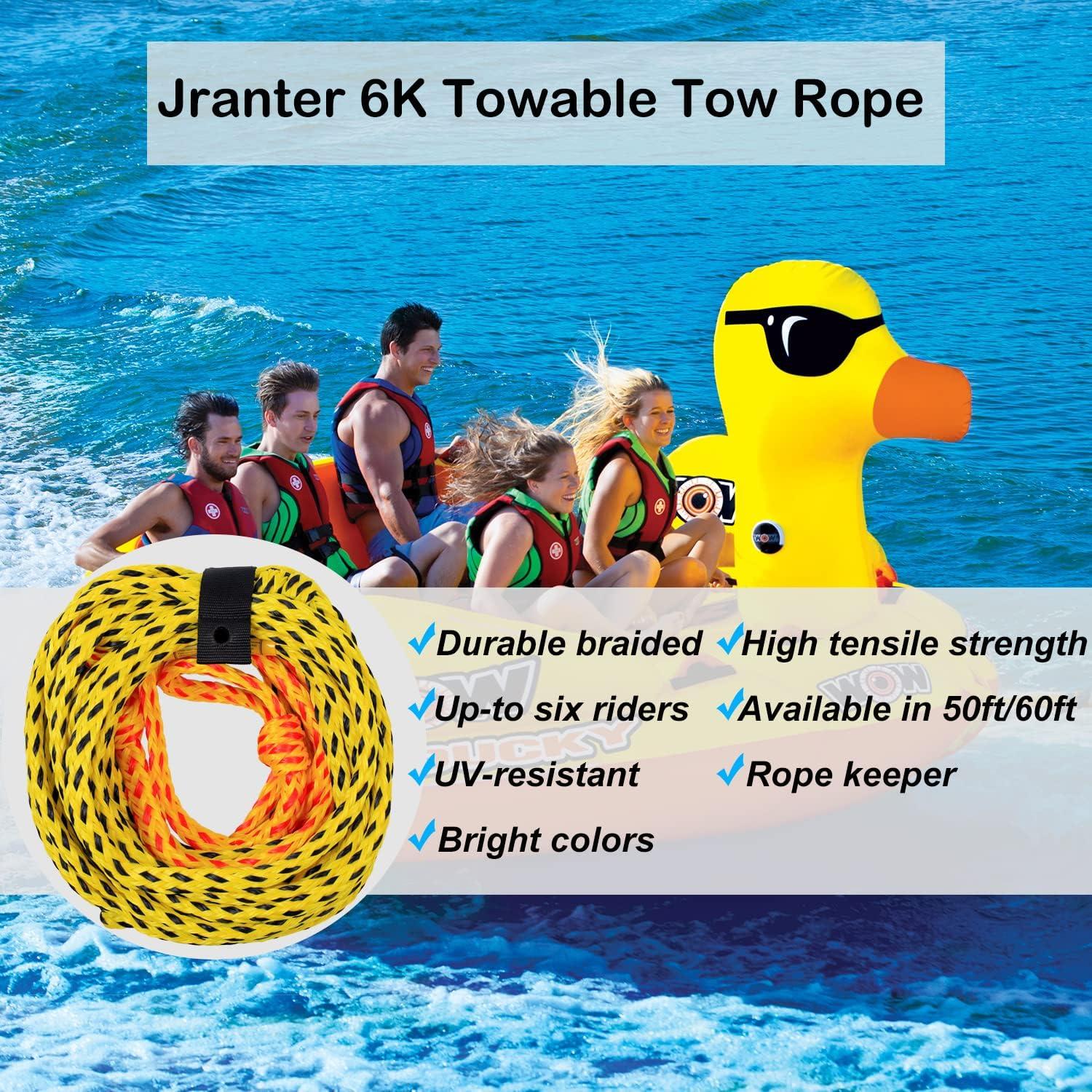 2 Pack Towable Tube Tow Rope Connector Water Sports Accessories for