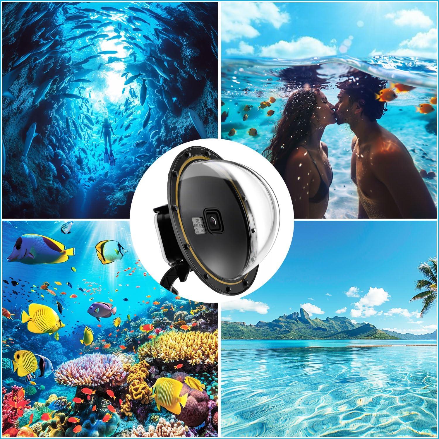 Dome Port for GoPro Hero 12 11 10 Black Waterproof Housing