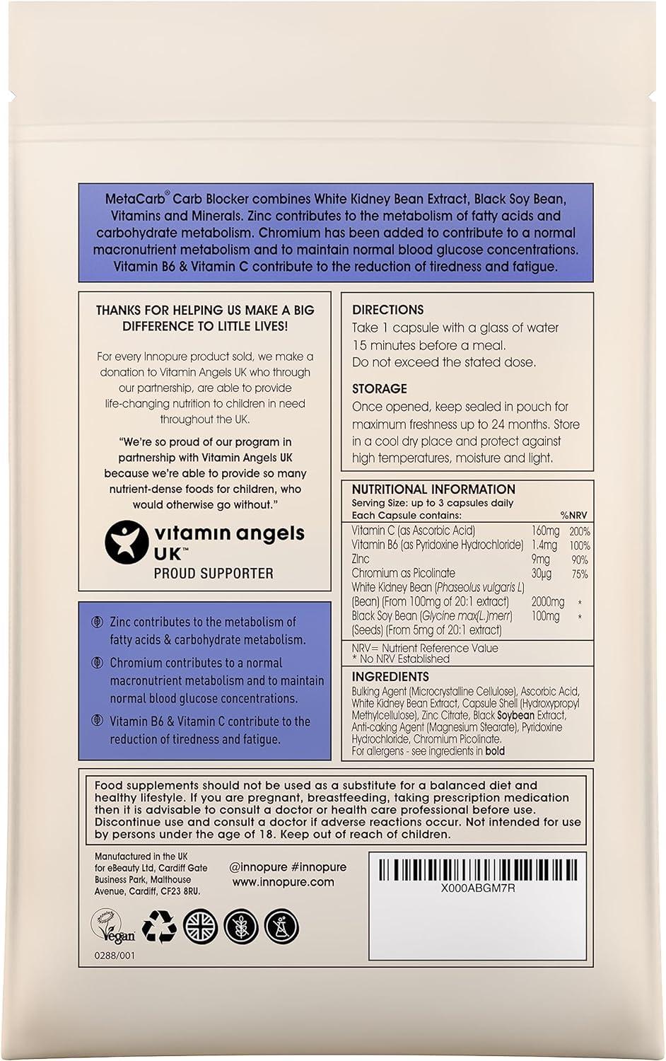 MetaCarb Carb Blocker Capsules | High Strength White Kidney Bean ...