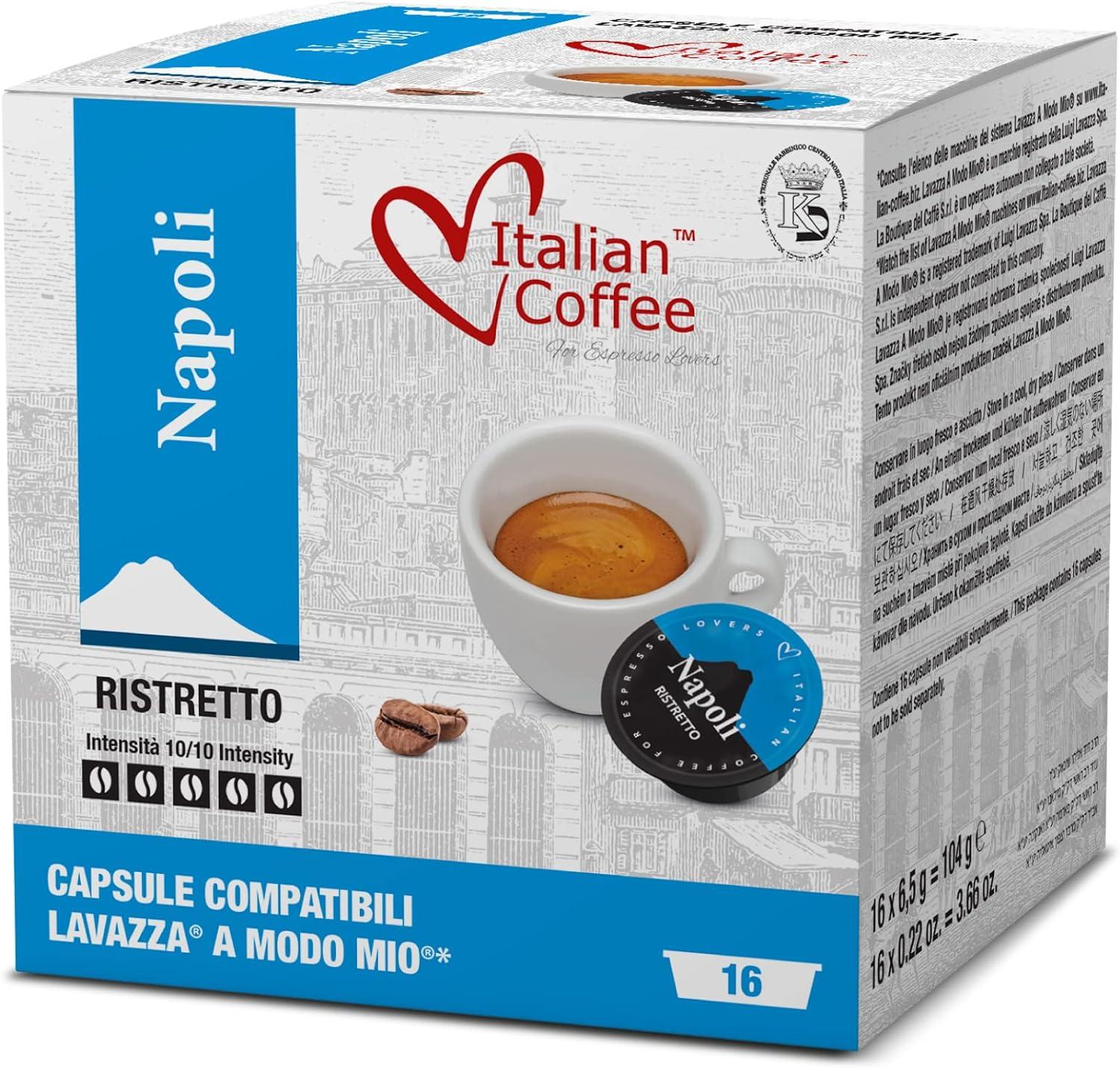 Italian Coffee capsules compatible with Lavazza A Modo Mio machines  Espresso pods (