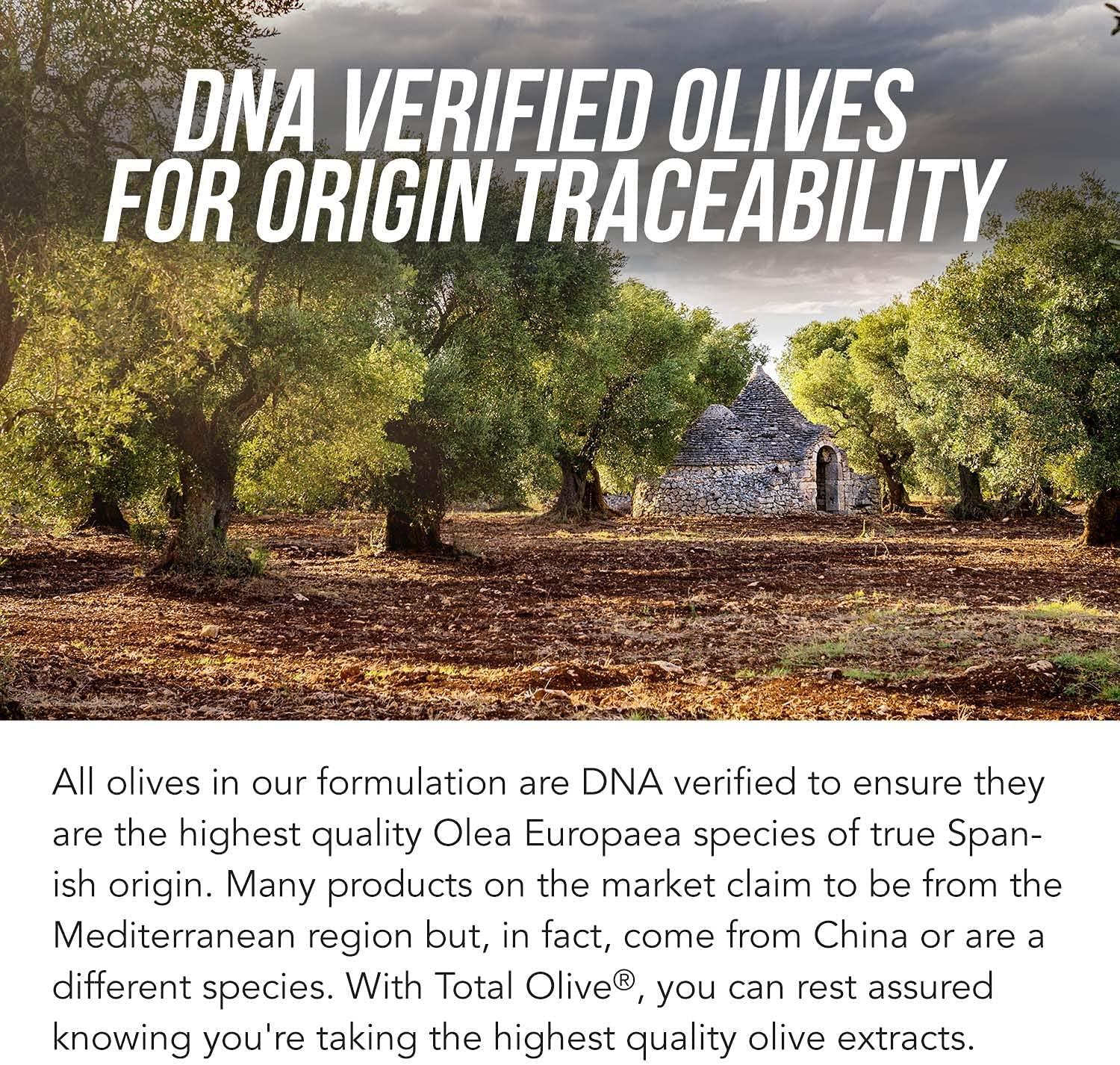 Total Olive Olive Leaf Extract (40 Oleuropein) Plus Olive Fruit Extract (20 Hydroxytyrosol