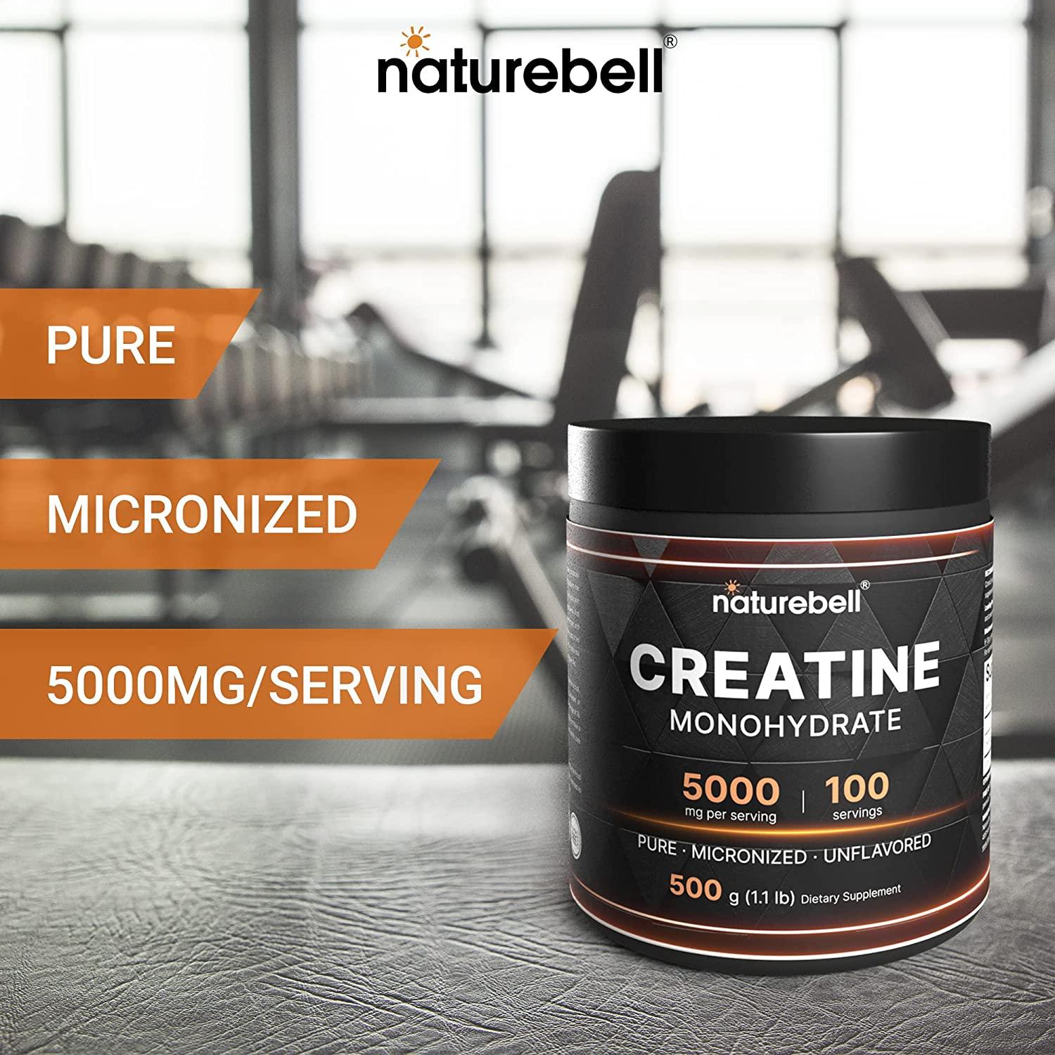 It's Just! - Creatine Monohydrate Powder, Pure Creatine Powder, Made in USA, 3rd Party Lab Tested, 5G per Serving, Scoop Included, No Fillers, No