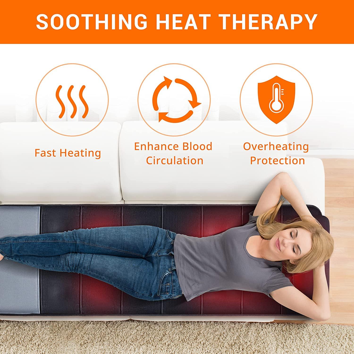 Mynt Vibration Back Massager with Heat:Chair Massage Cushion with