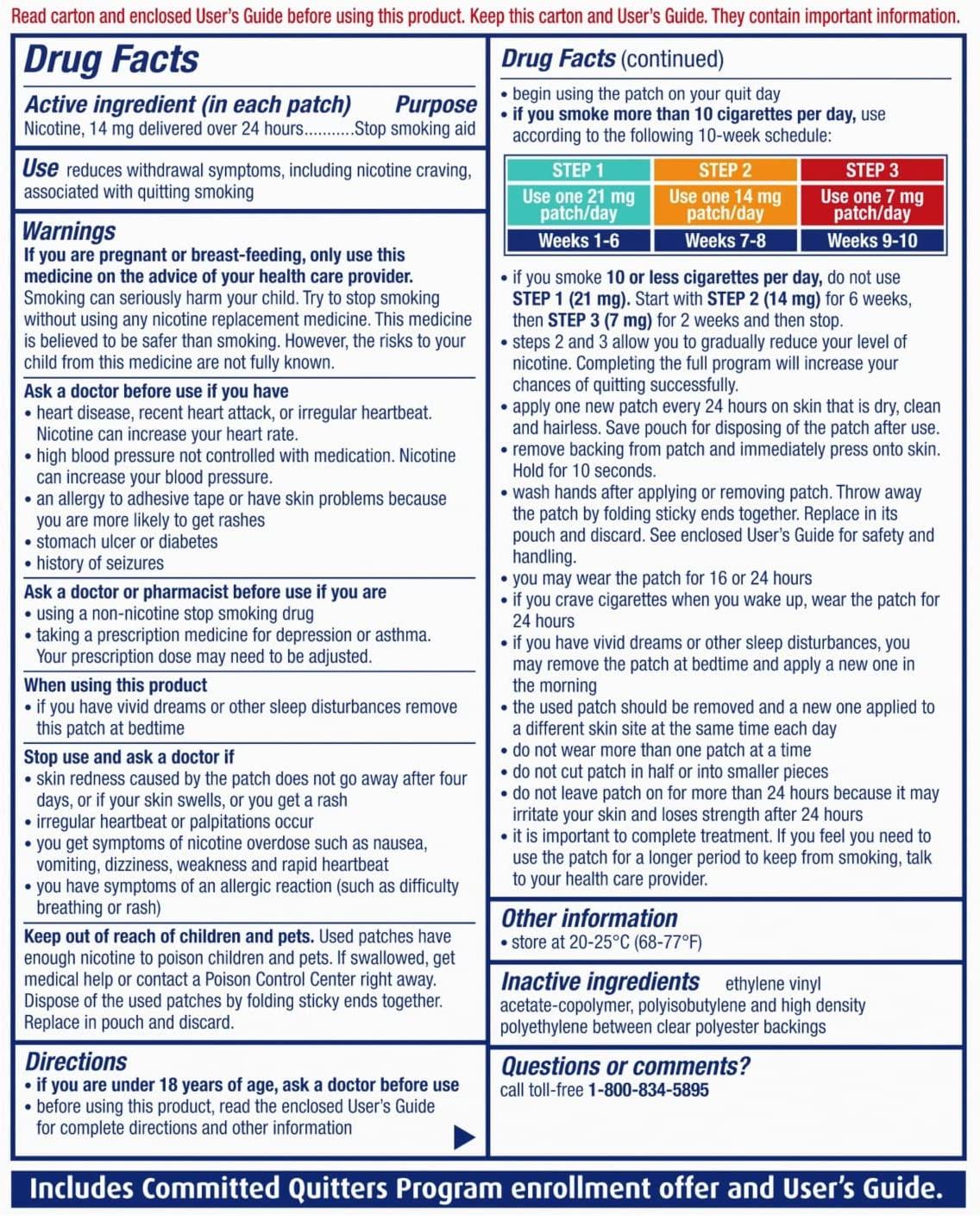 NicoDerm CQ 14mg Step 2 Nicotine Patches to Help Quit Smoking with