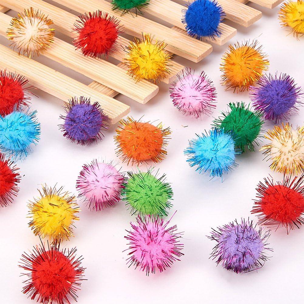 100PACK Craft Pom Pom Balls – Panda Crafty Wholesale Store