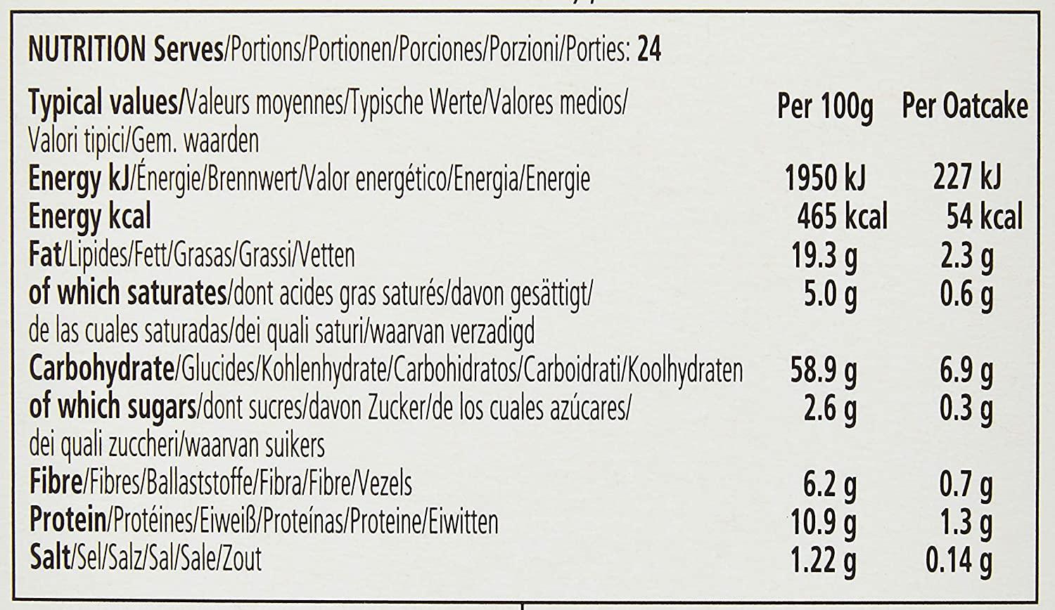 Walkers Shortbread Highland Oat Crackers 9.9 Ounce Traditional Oatcake