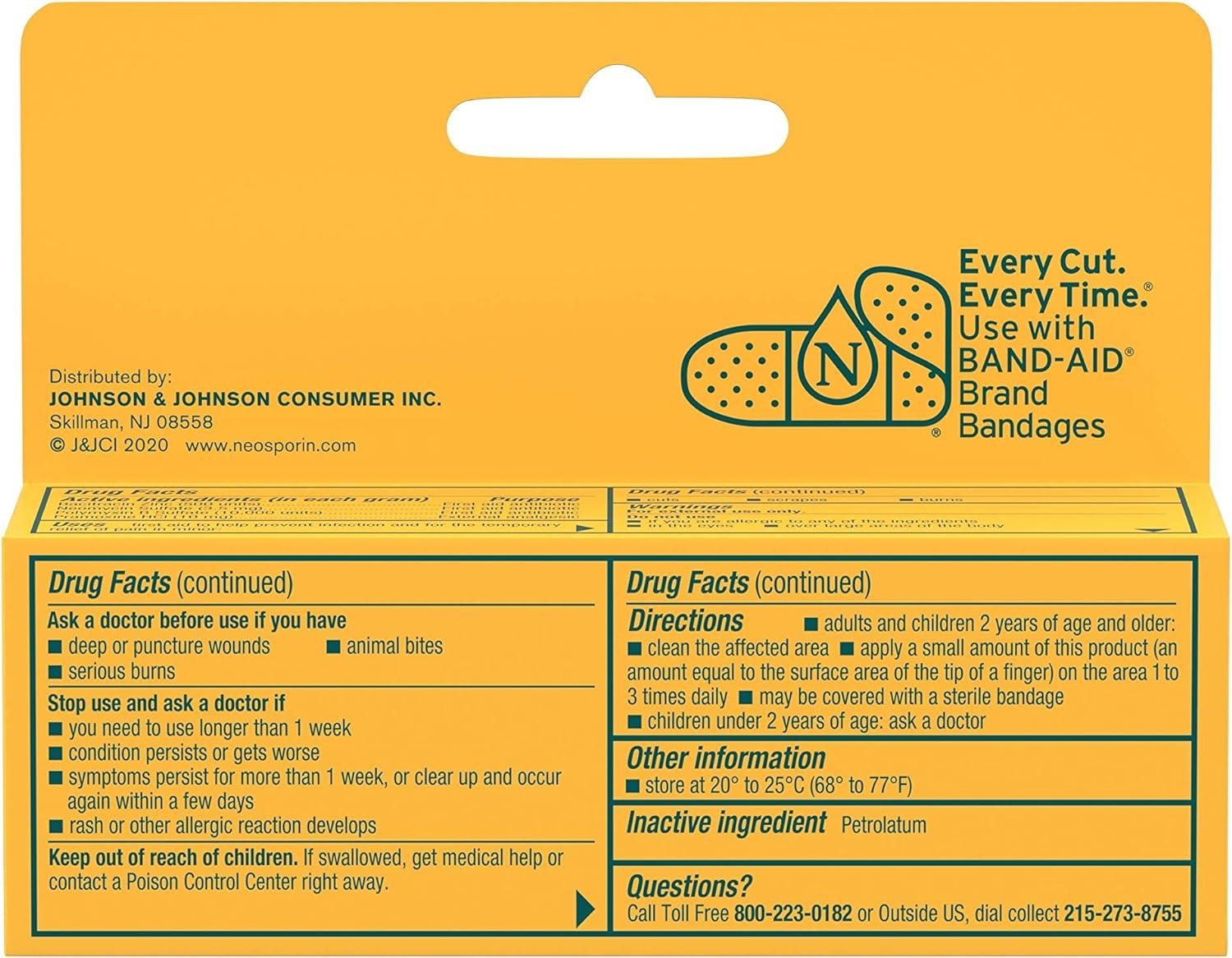 Neosporin + MaximumStrength Pain Relief Dual Action Antibiotic