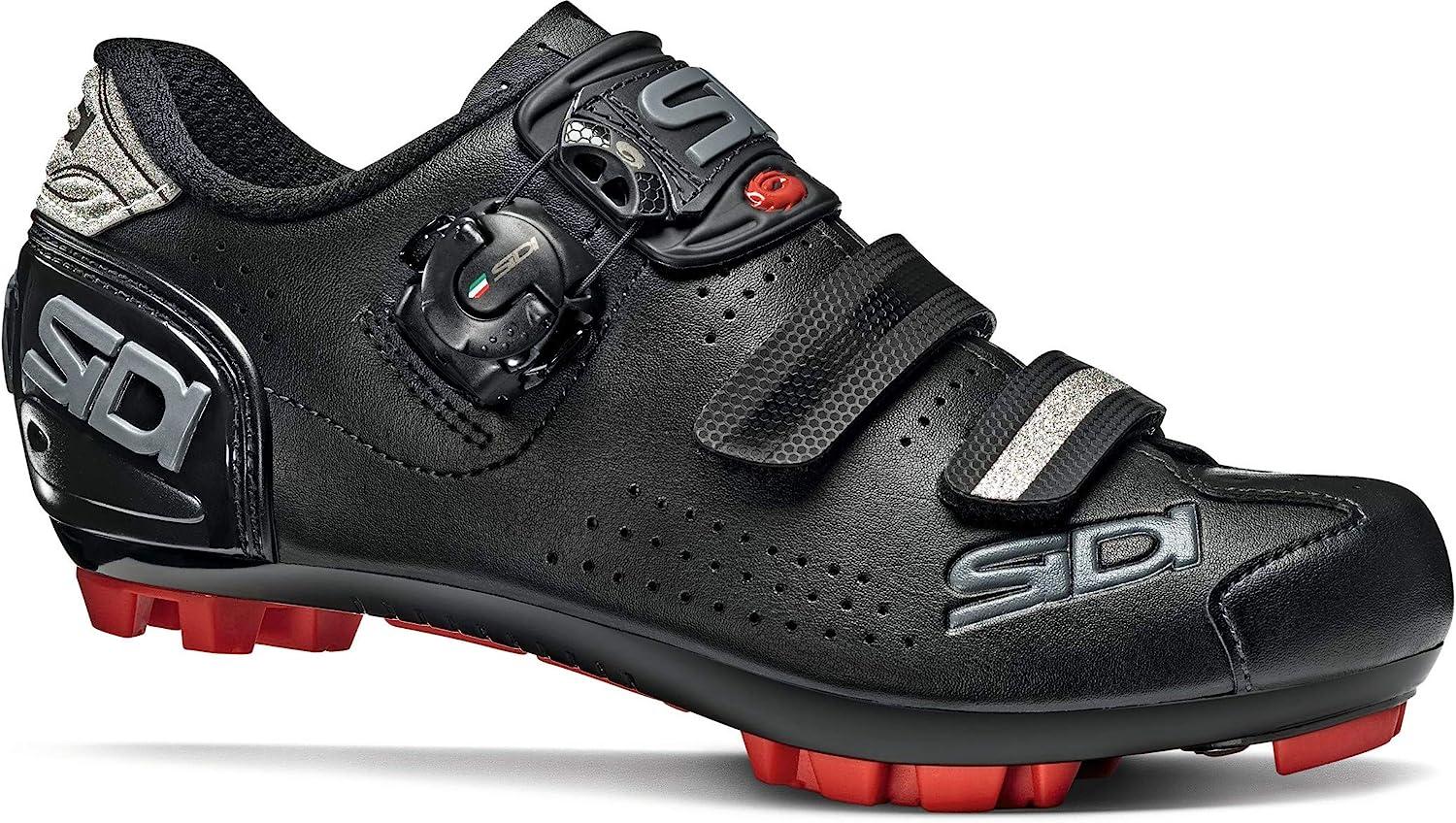 Sidi Trace 2 Mega MTB Shoes (Wide) - Size 9 Wide - Black/Black