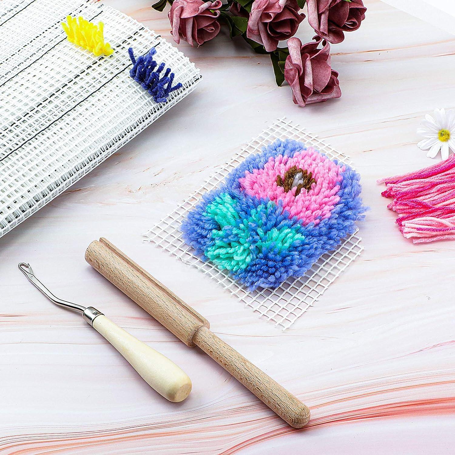 1 Roll Acrylic Latch Hook Yarn Thread For Floss Latch Hook Rug Canvas  Fabric Threads Hooks Craft Easy Embroidery DIY Handcraft